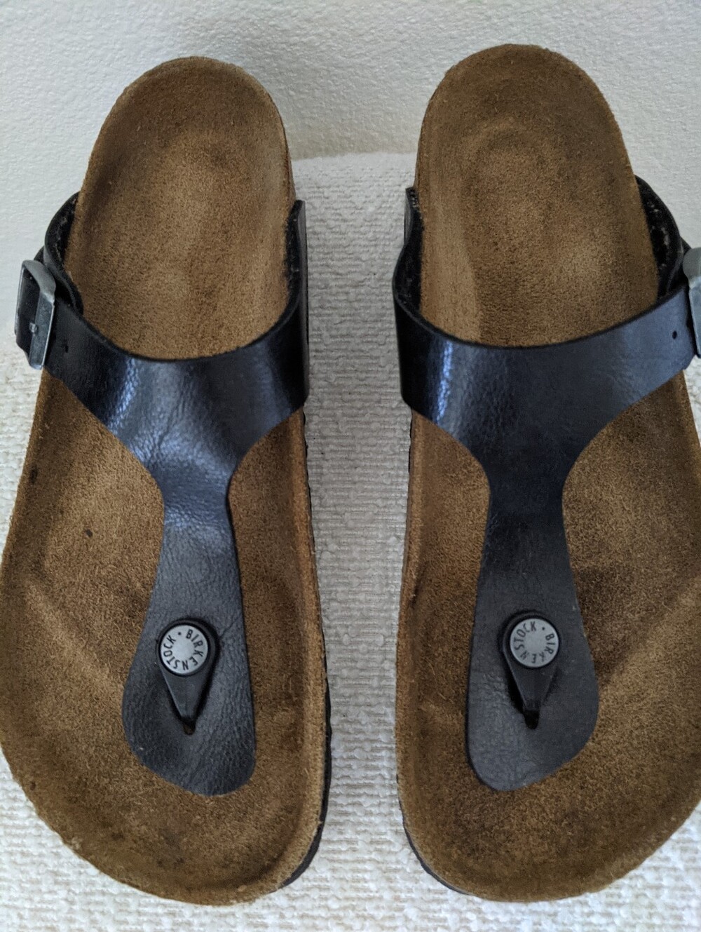 Birkenstock Gizeh Women's Thong Sandals Size 38/7.5 Black